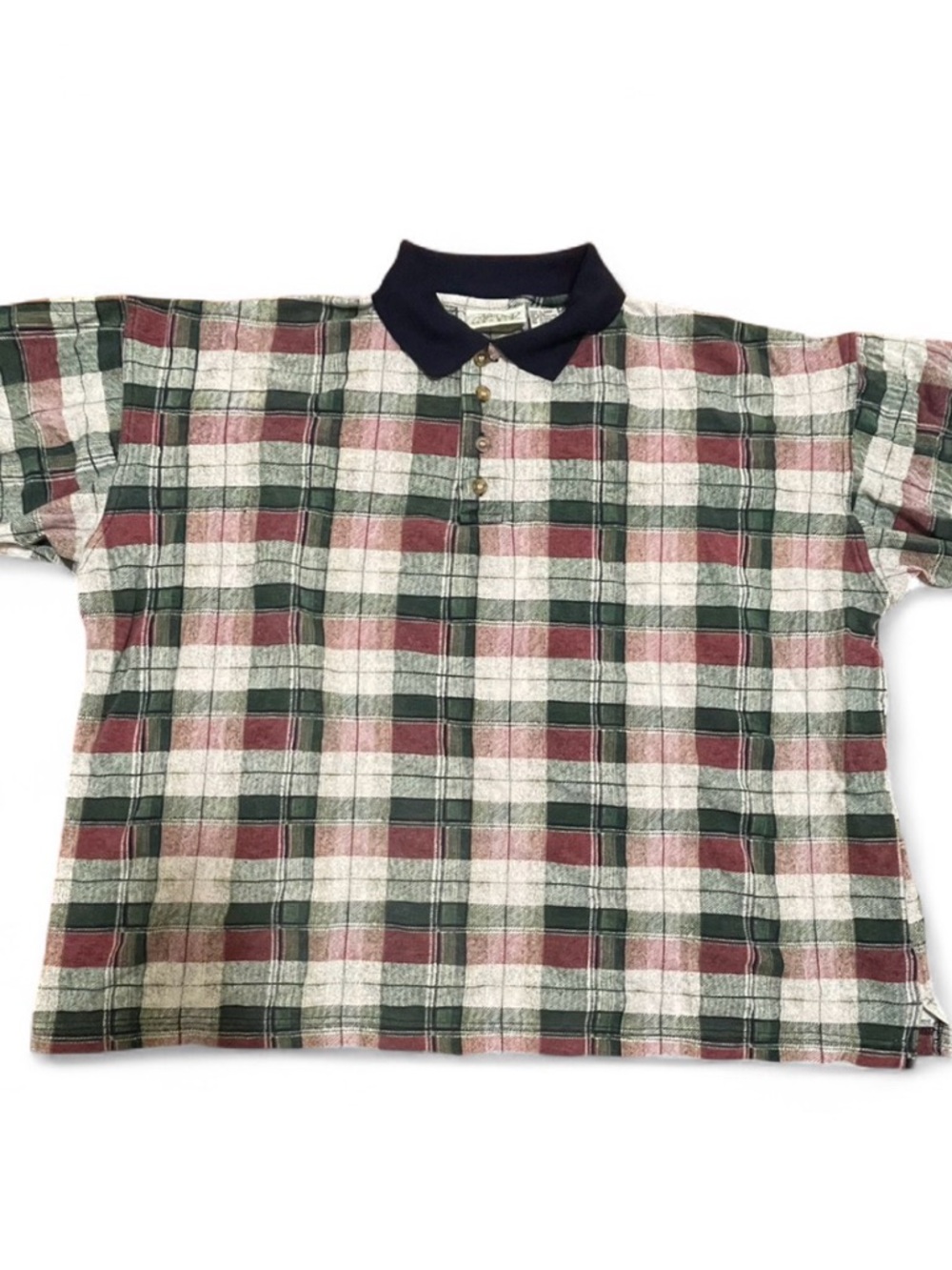 VTG Ash Creek Trading Plaid Polo Shirt